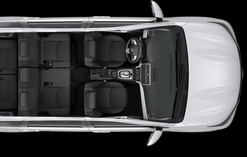 Toyota vehicle top view